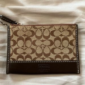 Coach small zippered wallet